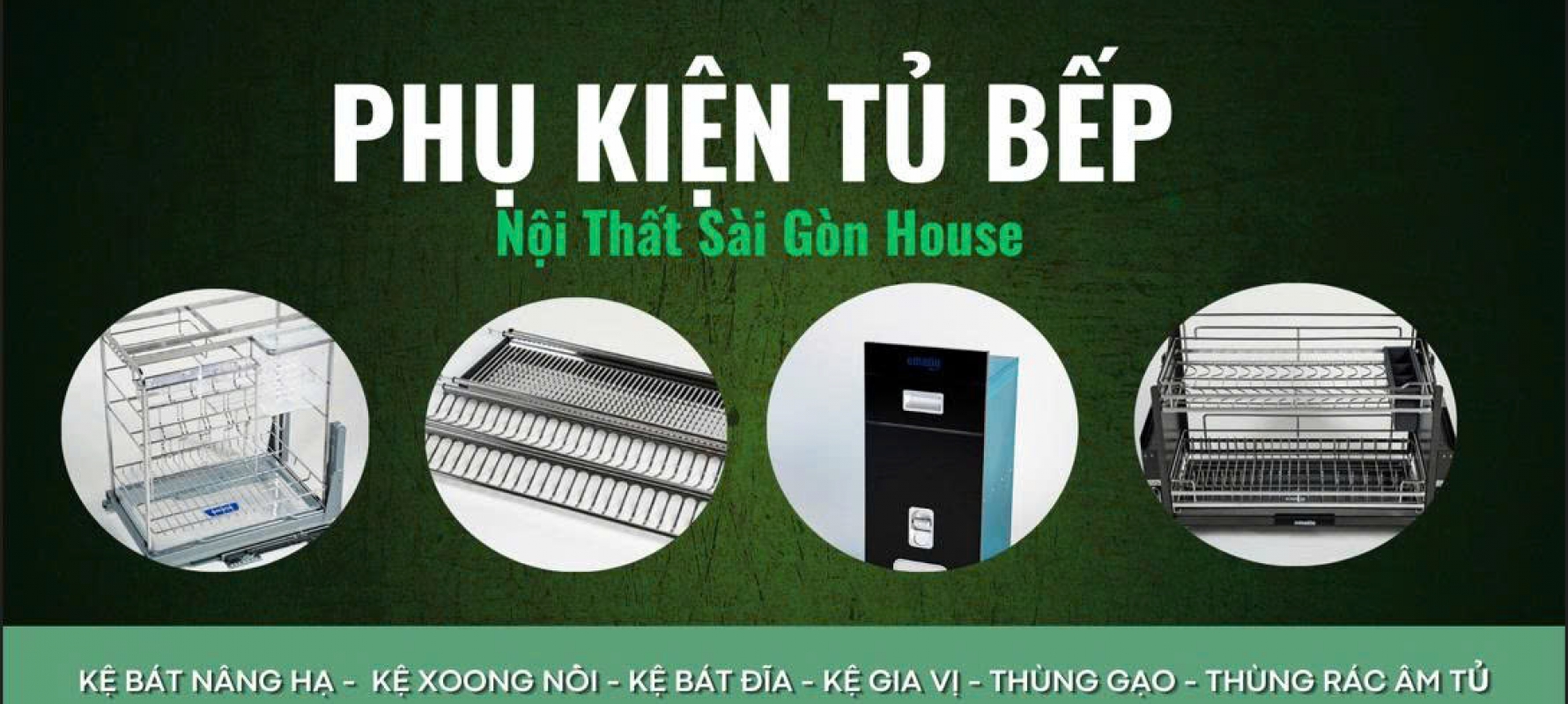 TRANG TRÍ TỦ BẾP TẶNG KÈM PHỤ KIỆN BẾP 
