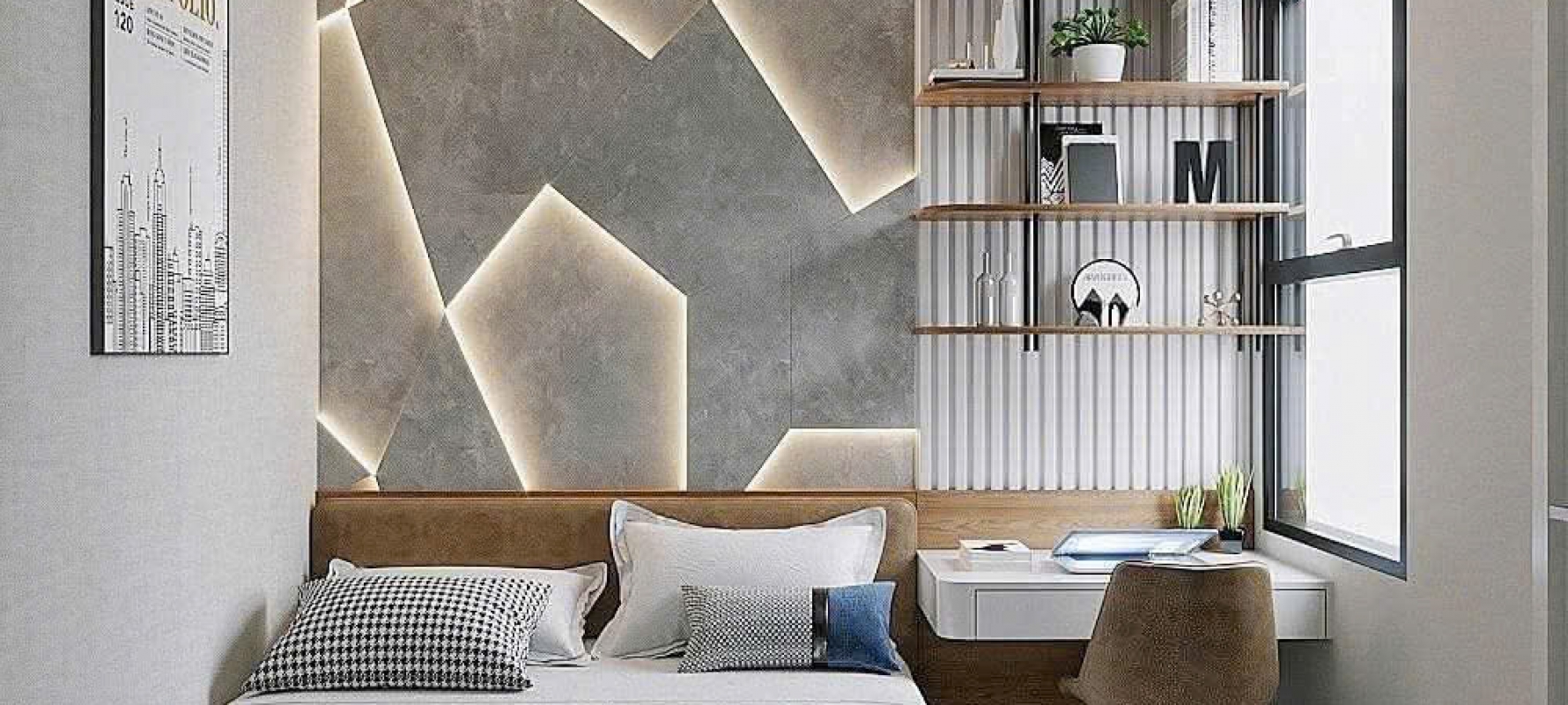 VÁCH TRANG TRÍ ĐẦU GIƯỜNG 