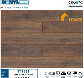 Sàn gỗ Binyl BT8633  (12mm) - Giá Vật Tư: 665.000Vnd/m2