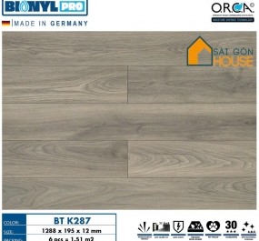Sàn gỗ Binyl BTK287 (12mm) - Giá Vật Tư: 665.000Vnd/m2