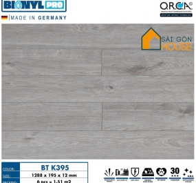 Sàn gỗ Binyl BTK395 (12mm) - Giá Vật Tư: 665.000Vnd/m2