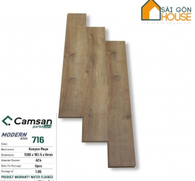 Sàn gỗ Camsan 716 (8mm) - Giá Vật Tư: 375.000Vnd/m2 