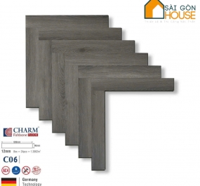  Sàn gỗ Charm xương cá C06 (12mm) Giá Vật Tư: 375.000 Vnd/m2
