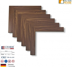 Sàn gỗ Charm xương cá C02 (12mm)