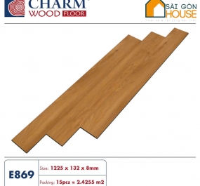 Sàn gỗ Charm Wood (8mm)  E869 -  Giá Vật Tư: 345.000Vnd/m2