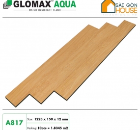 Sàn Gỗ Glomax AQua A817 (12mm) - Giá Vật Tư: 335.000 Vnđ/m2