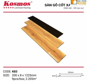 Sàn gỗ Kosmos cốt xanh K83 (8mm)