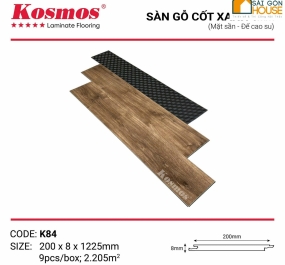 Sàn gỗ Kosmos cốt xanh K84 (8mm)