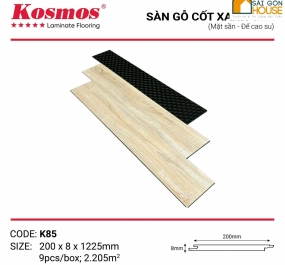 Sàn gỗ Kosmos cốt xanh K85 (8mm)