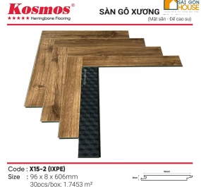 Sàn gỗ Kosmos xương cá X15-2 (8mm)