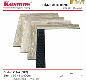 Sàn gỗ Kosmos xương cá X15-4 (8mm)