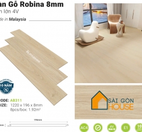 Sàn gỗ Robina AB311 8mm) - Giá Vật Tư: 369.000 Vnd/m2