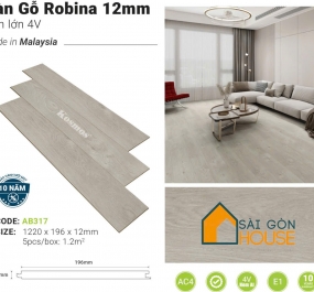 Sàn gỗ Robina AB317 (12mm) - Giá Vật Tư: 479.000 Vnd/m2