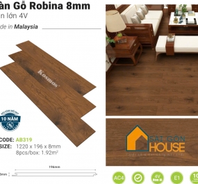 Sàn gỗ Robina AB319 (8mm) - Giá Vật Tư: 369.000 Vnd/m2