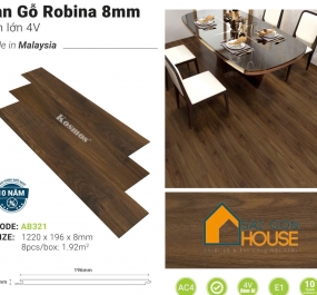 Sàn gỗ Robina AB321 (8mm) - Giá Vật Tư: 369.000 Vnd/m2