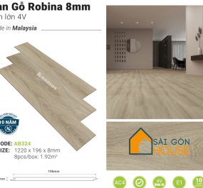 Sàn gỗ Robina AB324 (8mm) - Giá Vật Tư: 369.000 Vnd/m2