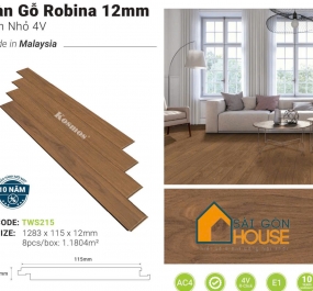 Sàn gỗ Robina TWS215 (12mm) - Giá Vật Tư: 479.000 Vnd/m2