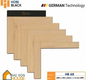 Sàn gỗ Hobi Black xương cá  (8mm) Giá Vật Tư: 365.000 Vnd/m2
