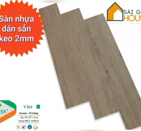 Sàn nhựa dán keo Glotex  V261 (2mm) - Giá 110.000 đ/m2 