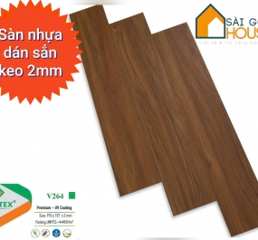 Sàn nhựa dán keo Glotex  V264 (2mm) - Giá 110.000 đ/m2 