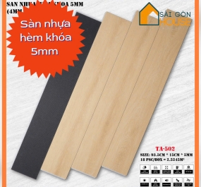 Sàn nhựa hèm khóa TA-502 (5mm)