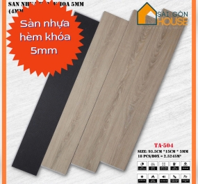 Sàn nhựa hèm khóa TA-504 (5mm)