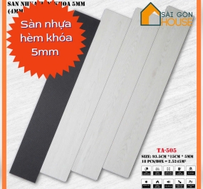 Sàn nhựa hèm khóa TA-505 (5mm)