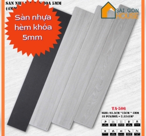 Sàn nhựa hèm khóa TA-506 (5mm)