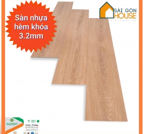 Sàn nhựa hèm khóa Glotex P:321 (3.2mm) Giá: 190.000 đ/m2