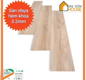 Sàn nhựa hèm khóa Glotex P:323 (3.2mm) Giá: 190.000 đ/m2