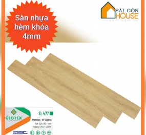 Sàn nhựa hèm khóa Glotex S477 (4mm) - Giá: 225.000 đ/m2