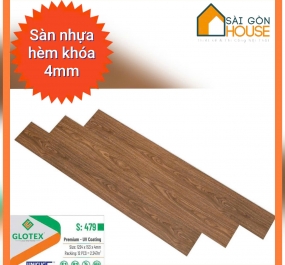 Sàn nhựa hèm khóa Glotex S479 (4mm) - Giá: 225.000 đ/m2