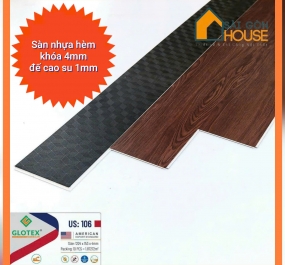 Sàn nhựa hèm khóa Glotex US:106 (4mm) Giá: 245.000 đ/m2