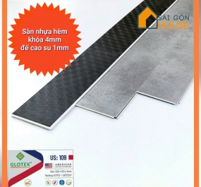 Sàn nhựa hèm khóa Glotex US:109 (4mm) Giá: 245.000 đ/m2