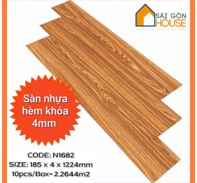 Sàn nhựa hèm khóa Kosmos N1682 (4mm) - Giá: 232.000 đ/m2