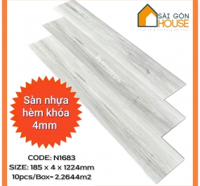 Sàn nhựa hèm khóa Kosmos  (4mm) - Giá: 232.000 đ/m2