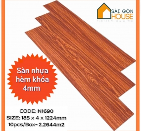 Sàn nhựa hèm khóa Kosmos N1690 (4mm) - Giá: 232.000 đ/m2