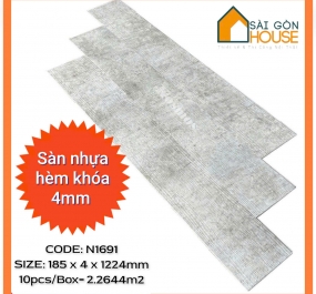 Sàn nhựa hèm khóa Kosmos N1691 (4mm) - Giá: 232.000 đ/m2