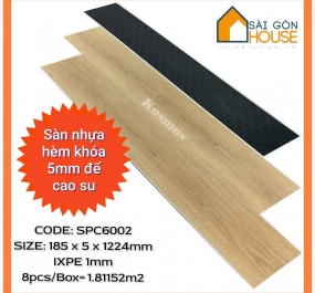 Sàn nhựa hèm khóa Kosmos SPC6002 (5mm) - Giá: 286.000 đ/m2