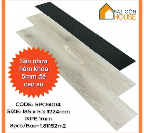 Sàn nhựa hèm khóa Kosmos SPC6004 (5mm) - Giá: 286.000 đ/m2