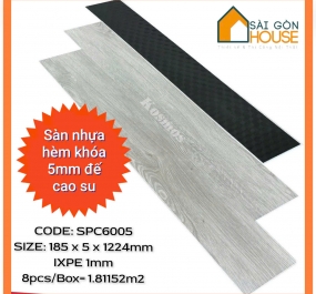 Sàn nhựa hèm khóa Kosmos SPC6005 (5mm) - Giá: 286.000 đ/m2