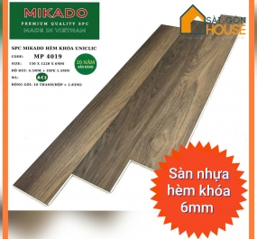 Sàn nhựa hèm khóa Mikado MP-4019 (6mm) - Giá 280.000 đ/m2 