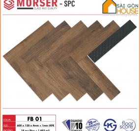 Sàn nhựa xương cá Morser  FB01 (4mm) - Giá vật tư: 295.000 Vnd/m2