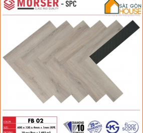 Sàn nhựa xương cá Morser FB02 (4mm) - Giá vật tư: 295.000 Vnd/m2