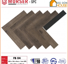 Sàn nhựa xương cá Morser FB04 (4mm) - Giá vật tư: 295.000 Vnd/m2