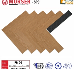 Sàn nhựa xương cá Morser FB05 4mm (1.5mm Đế Cao Su)