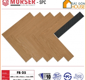 Sàn nhựa xương cá Morser FB05 (4mm) - Giá vật tư: 295.000 Vnd/m2