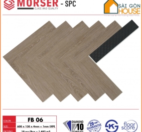 Sàn nhựa xương cá Morser FB06 (4mm) - Giá vật tư: 295.000 Vnd/m2