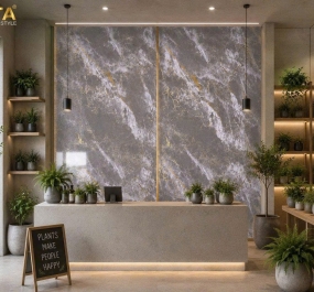 Tấm ốp Tường Than Tre vân đá D-09 