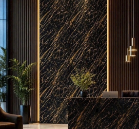 Tấm ốp Tường Than Tre Vân Đá D-19